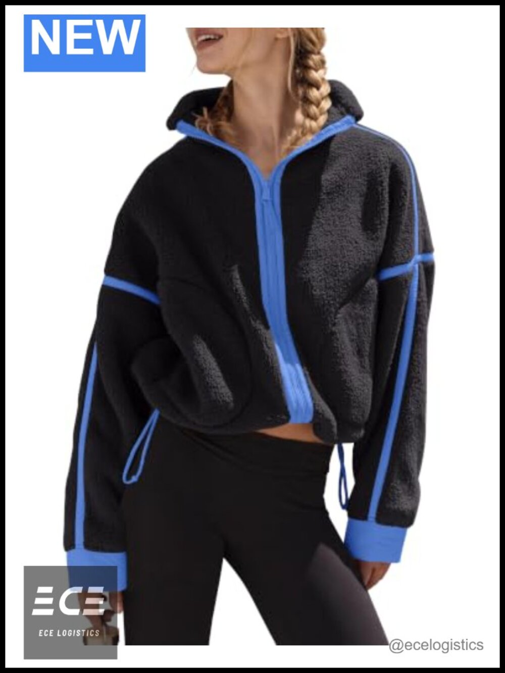 Fleece Jacket Full Zip Warm Winter Shacket Coat with Pockets